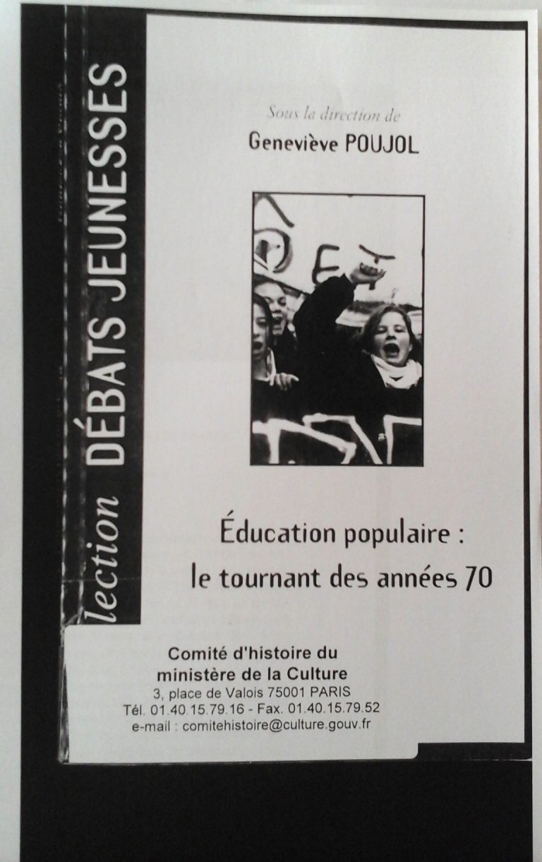 Rauch (Marie-Ange).- « La Déclaration de Villeurbanne », in : Éducation populaire : le tournant des années 70.