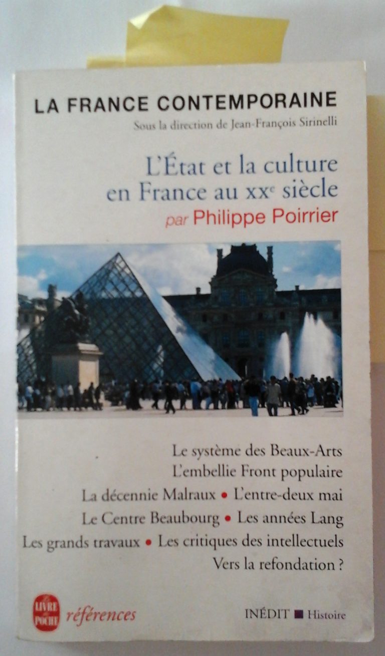 Poirrier (Philippe).- L’État et la culture en France au XXe siècle.