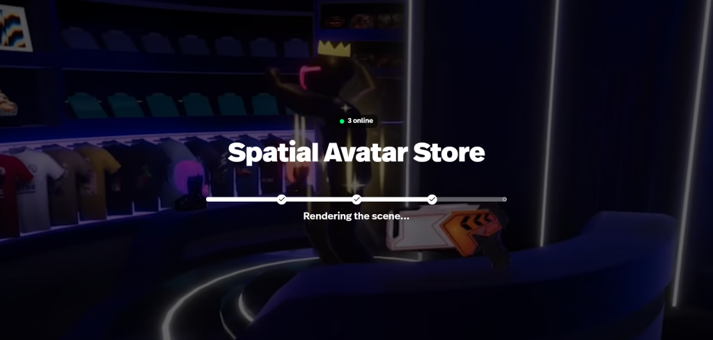 Chargement du Spatial Avatar Store