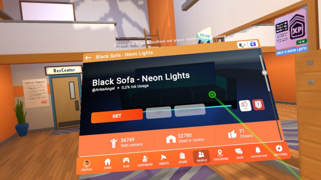 Black Sofa - Neon Lights