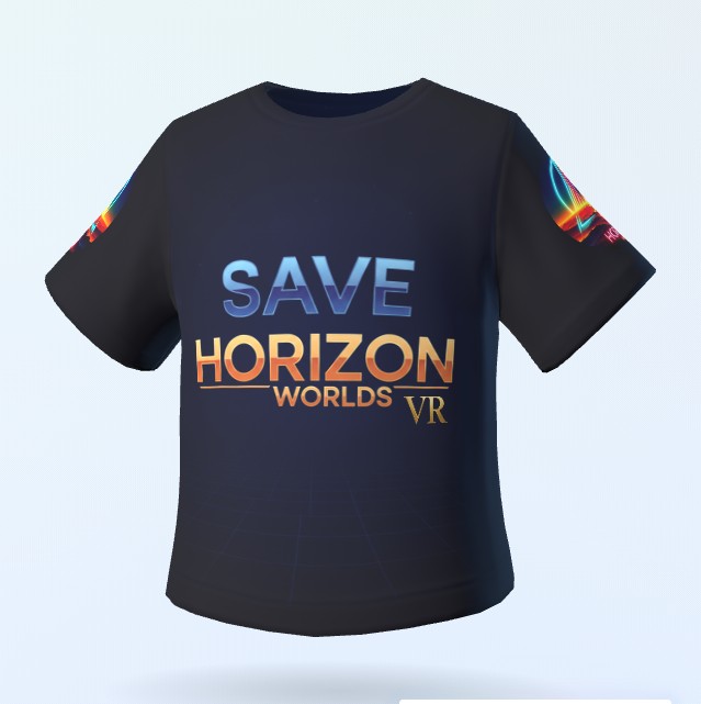 T-shirt SAVE HORIZON WORLDS VR