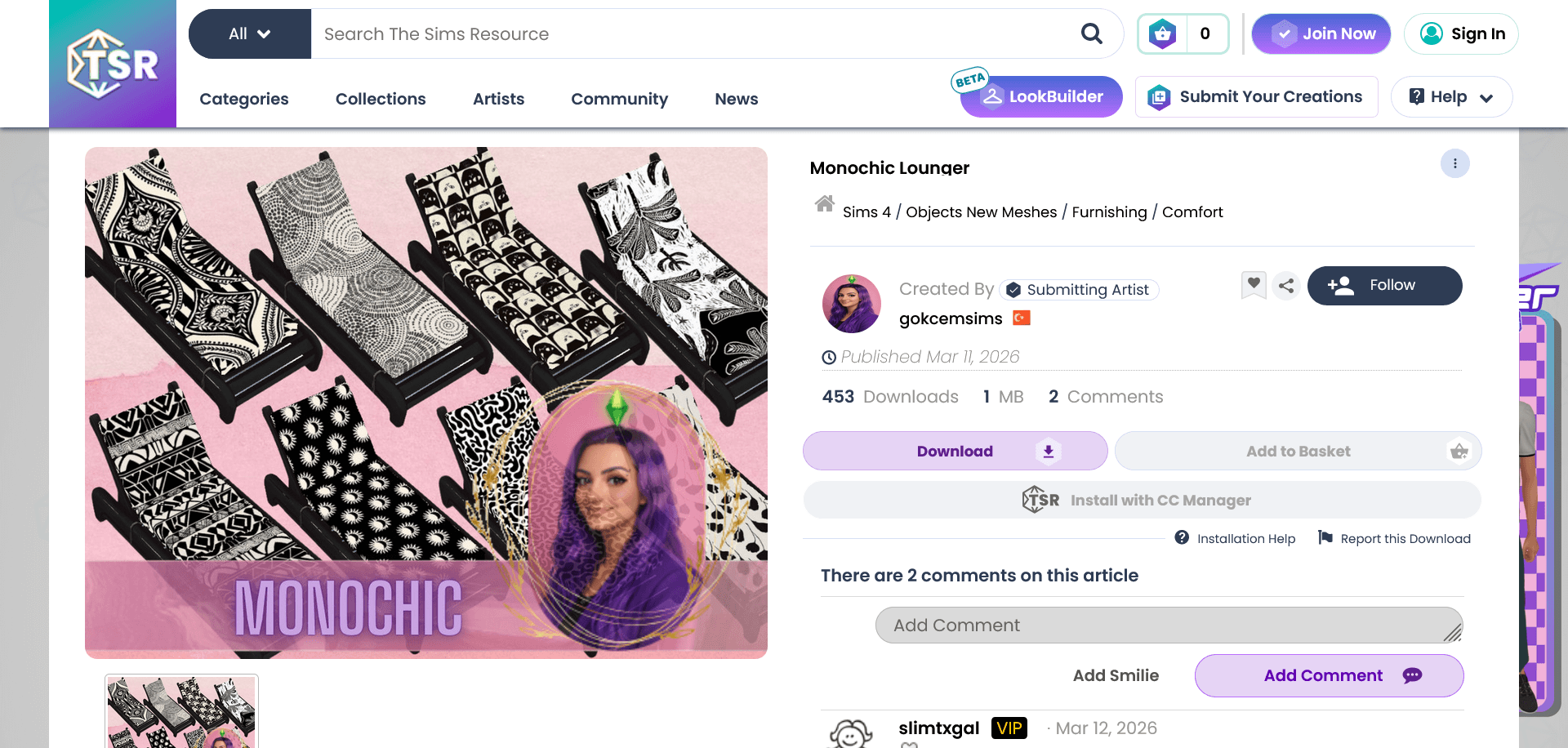 Monochic Lounger par gokcemsims